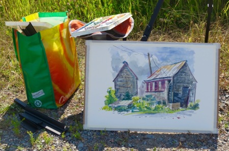 Watercolour demonstration by Barry Coombs